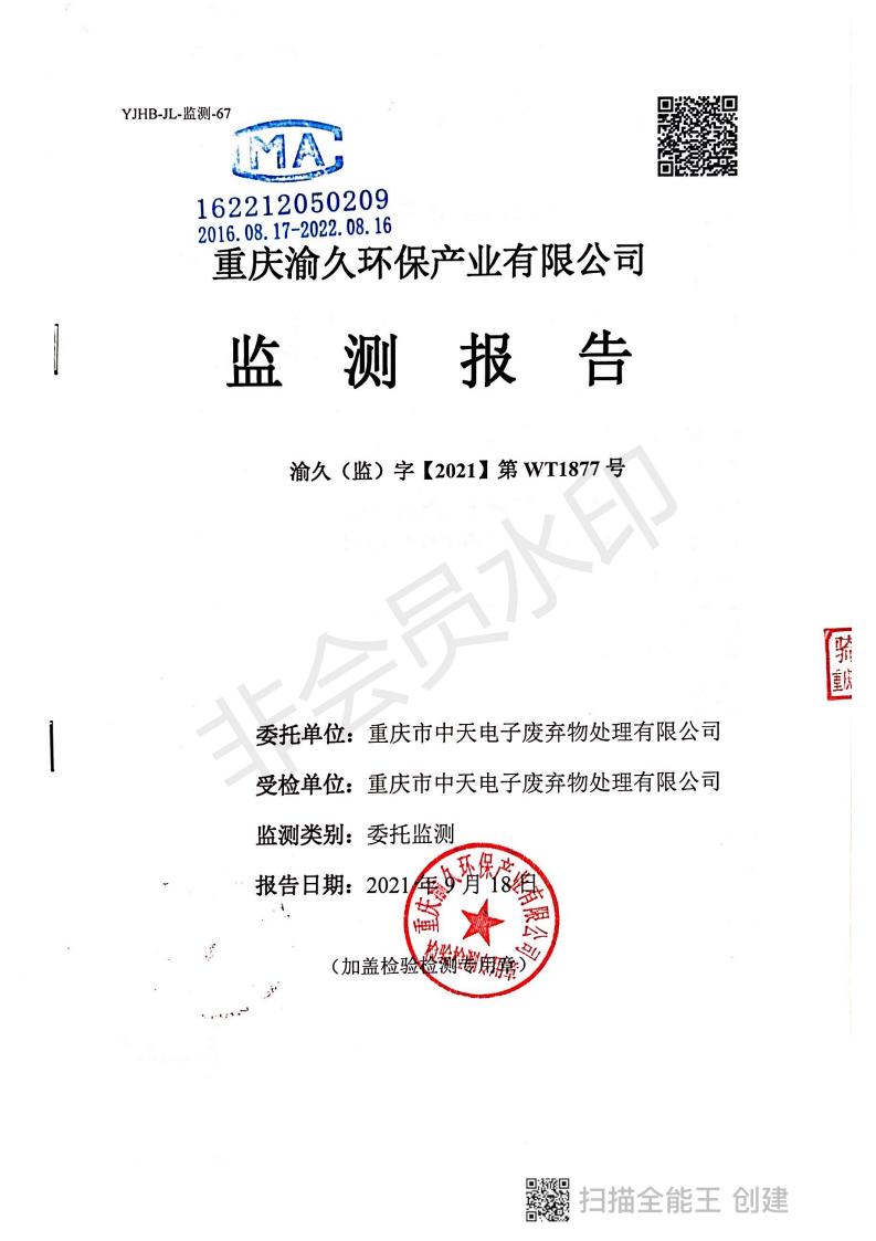 2021年度第三季度監測結果