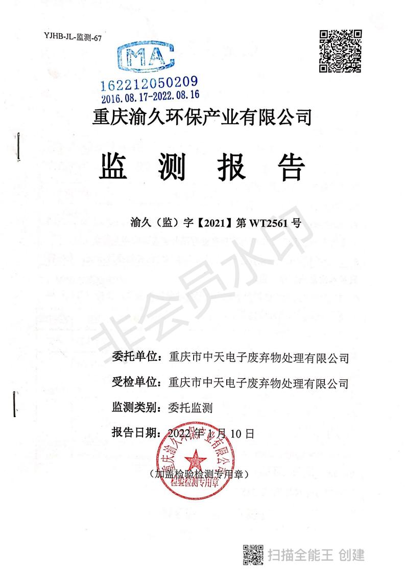 2021年度第四季度監測結果